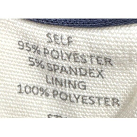 Joie de Vivre Blue Beige Floral Sheer Lined Flowy Flutter Sleeve Blouse Top 2X - Picture 6 of 9